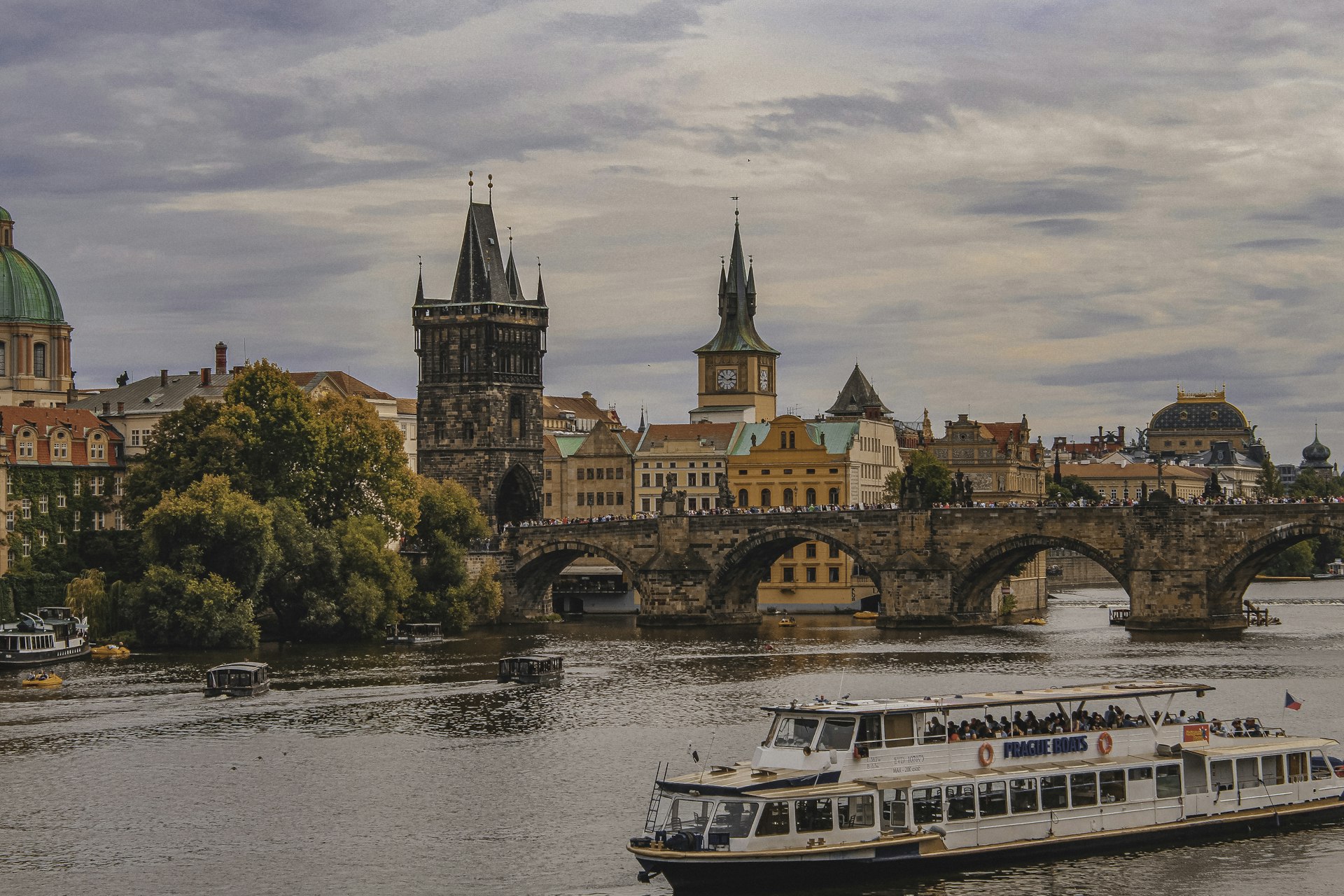 Prague at golden hour